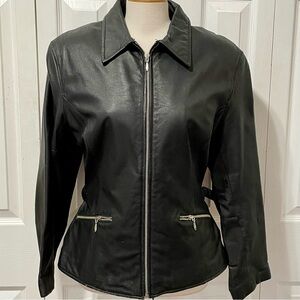 Wilsons Leather Women's Black Zip-Up Jacket